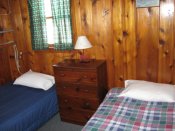 A view of the second bedroom in Cabin #11.