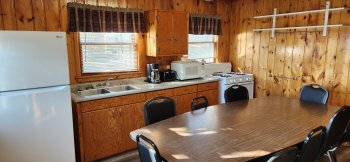 Cabin #12 can comfortably accommodate up to 11 people.