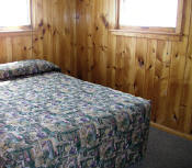 The master bedroom in Cabin #16.